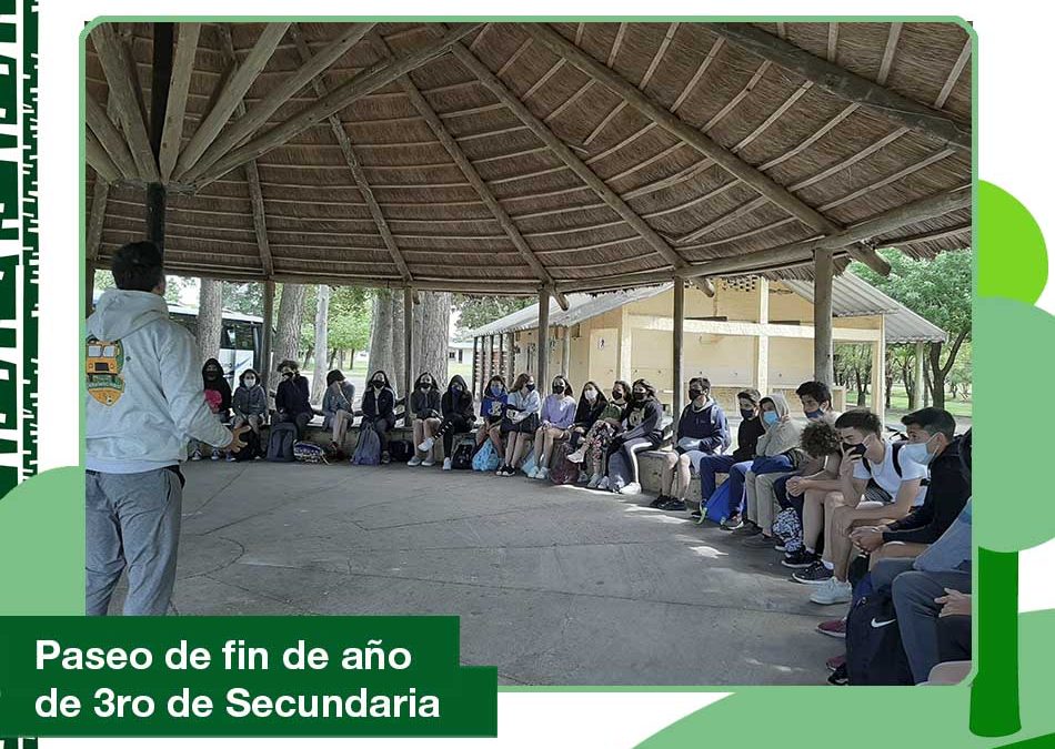 2020: 3er año de Secundaria en el paseo de fin de año.