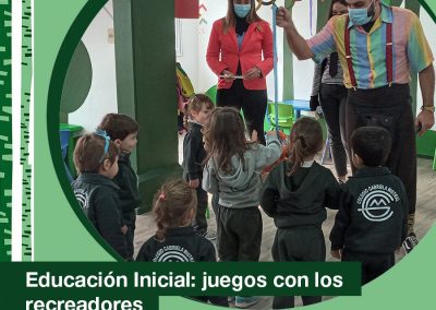 2021. Educación Inicial: juegos y diversión con los recreadores del Colegio.