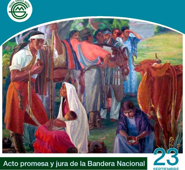 El 23 de septiembre realizamos el acto de jura y promesa a la Bandera Nacional.