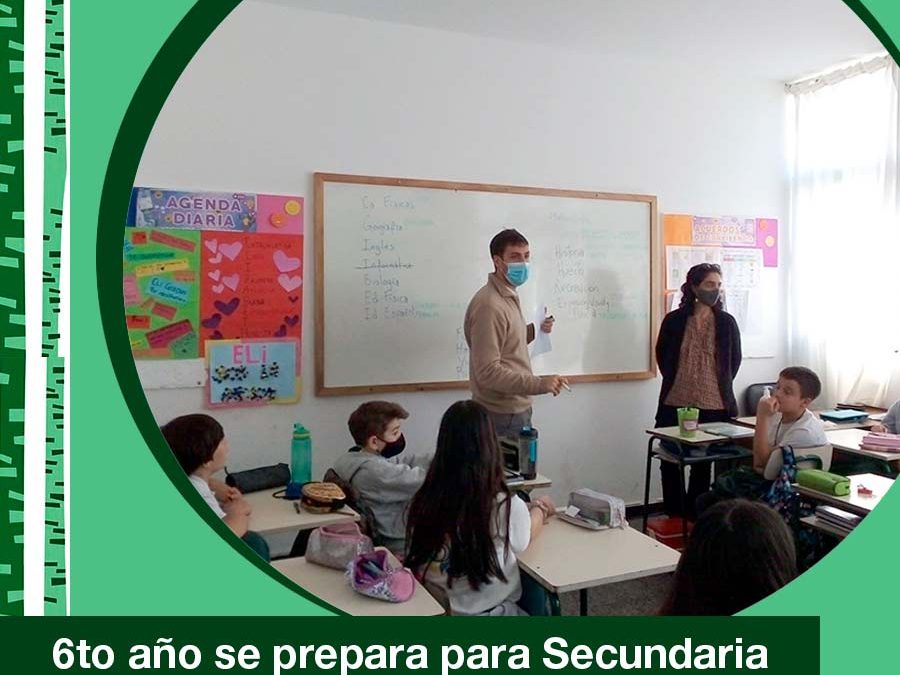 2021. Actividad conjunta del departarmento de psicología, adscripto, maestra y teacher con alumnos de 6to año de Primaria.