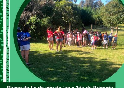 2021. Paseo de fin de año de 1ro y 2do año Primaria