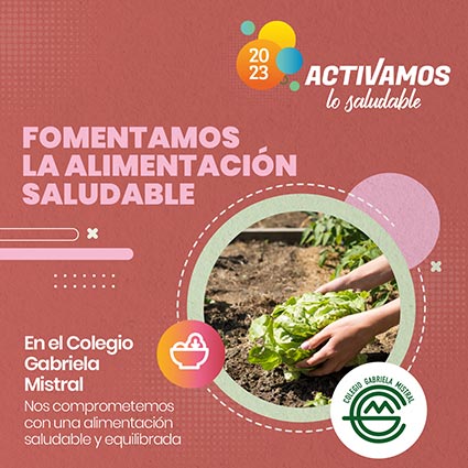 Fomentamos la alimentación saludable.