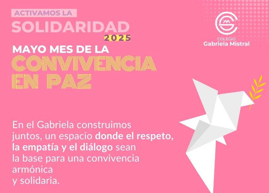 Mayo, mes de la convivencia en paz