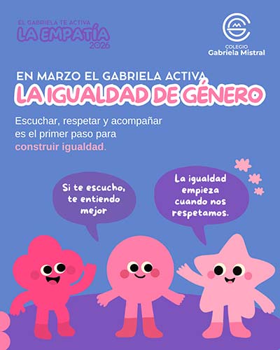 En marzo el Gabriela activa la igualdad de género.