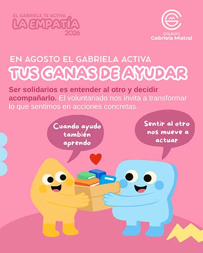 En agosto el Gabriela activa tus ganas de ayudar.