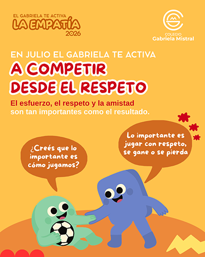 En julio el Gabriela te activa a competir desde el respeto.